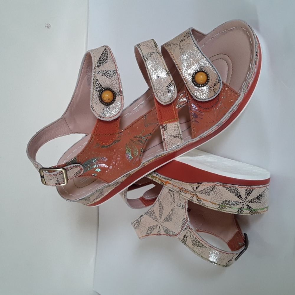 NIB L'Artiste by Spring Step Payoka Wedge Sandal 8.5